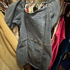 Madden Girl Blue Denim Midi Dress